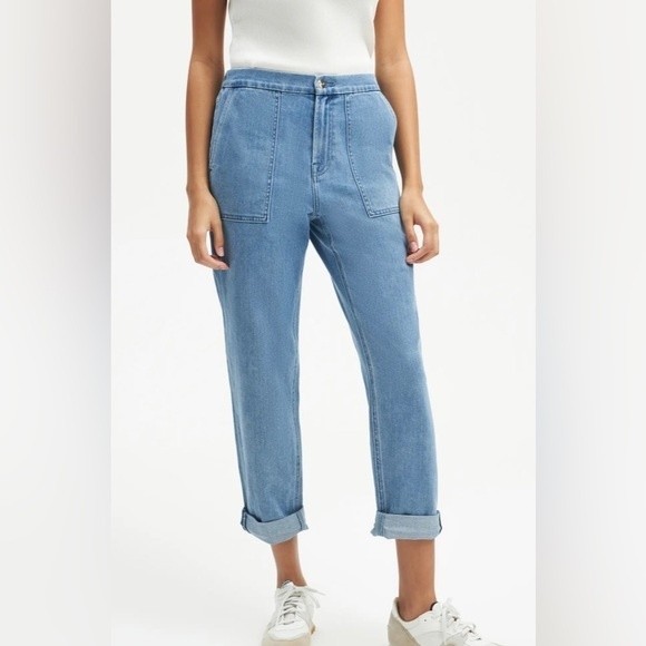 Jen7 by 7 For All Mankind The Everyday Relaxed Straight Leg Denim Size 20 - Picture 1 of 8